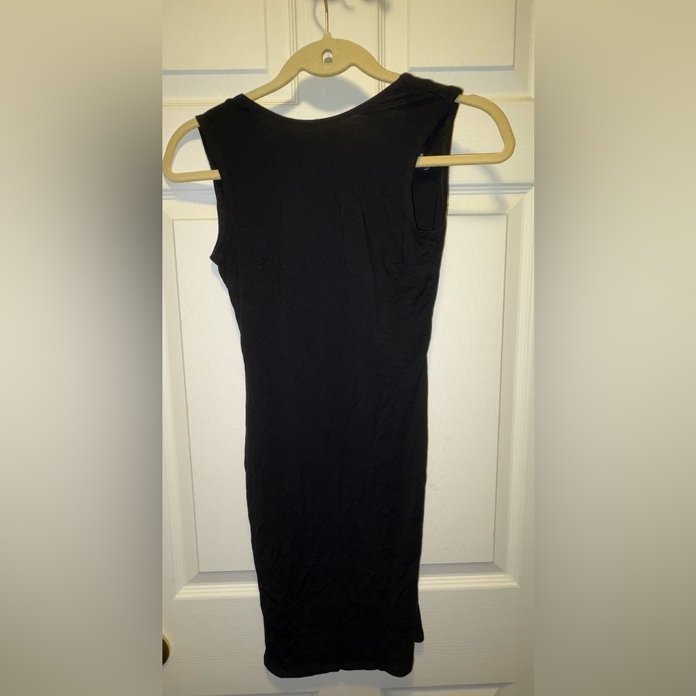 ASOS Black Bodycon Midi Dress Womens US‎ 4 Sleeveless Minimalist LBD